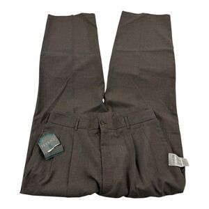 Sevens Levi Strauss Brown Double Pleated Pants Lot 10698-3427 Men's Sz 32x30 NWT